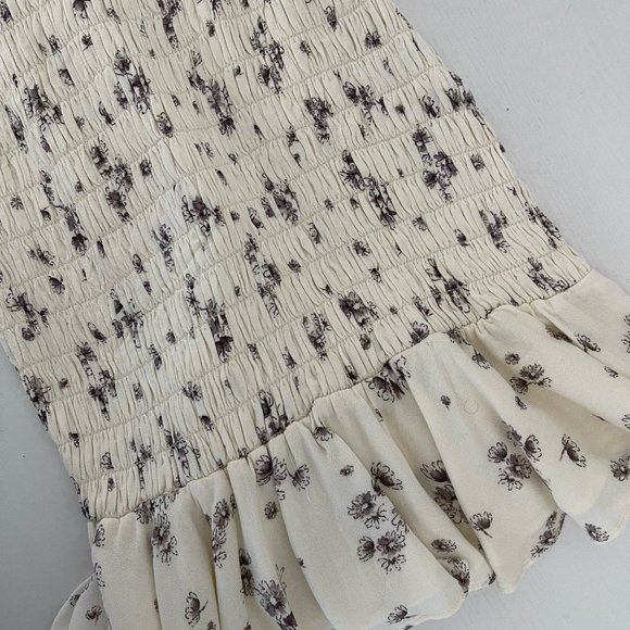 Floral Smocked Mini Dress - Picture 4 of 6